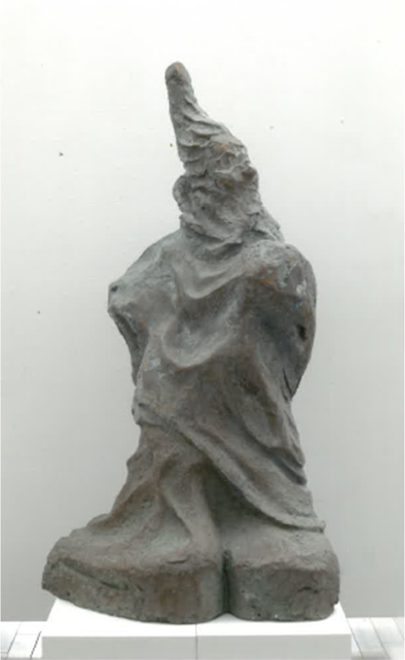 第85回白日会展「ピエロ」の彫刻画像