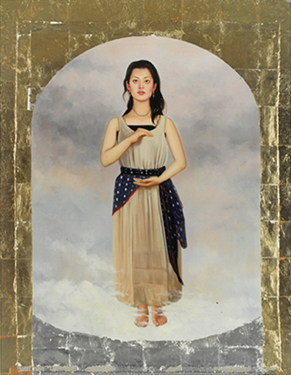 第31回日選展「女神Ⅱ」の絵画画像